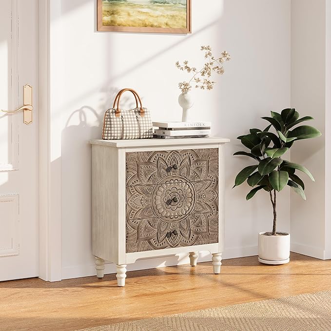 COSIEST 3 Drawers Nightstand, Accent Dresser, Bedside Table, Bedroom Furniture - Image 3
