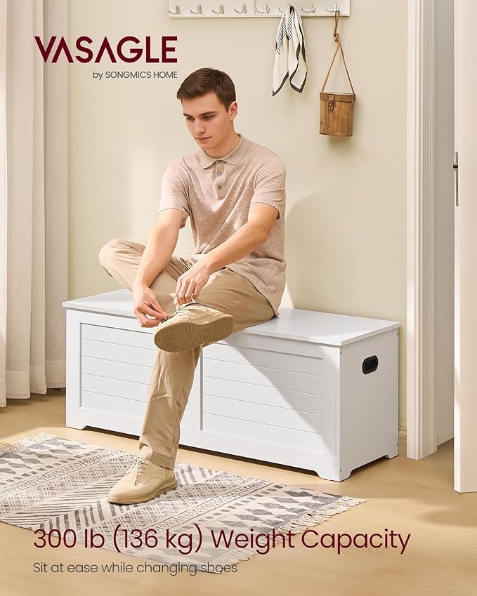 VASAGLE Storage Chest, Storage Bench - Image 2