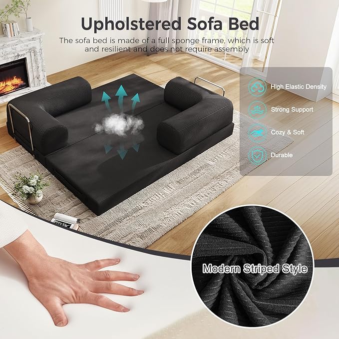 5-in-1 Folding Convertible Sofa Bed - Image 7