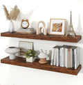Floating Shelves for Wall, 9.3" Deep Wall Mounted Wood Shelves for Bathroom by Unknown
