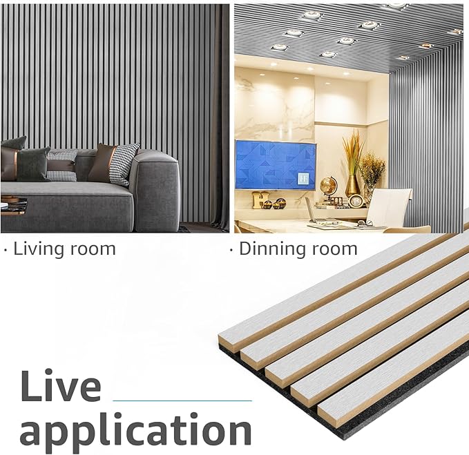 Art3d 4pcs-107 x 8in Slat Acoustic Panel - Image 4