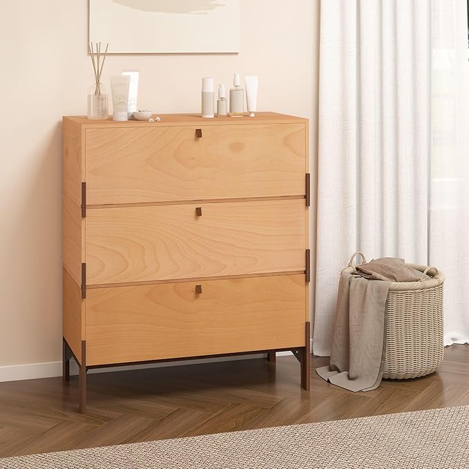 Stackable 3 Drawers Dresser, Customizable Chest of Drawers by WHOOSPEREH