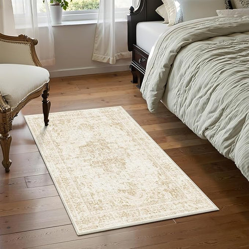 2x3 Vintage Washable Area Rugs for Entryway Soft Non-Slip Bath Mat Boho - Image 2