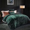 RECYCO Luxury Velvet Quilt Set Full Queen Size Bedding Sets, Ultra Soft Velvet by RECYCOHOMECOLLECTION