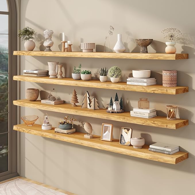 fuqing Live Edge Floating Shelves - Image 2
