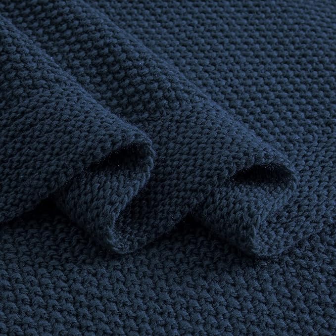 CozeCube Navy Blue Throw Blanket - Image 8
