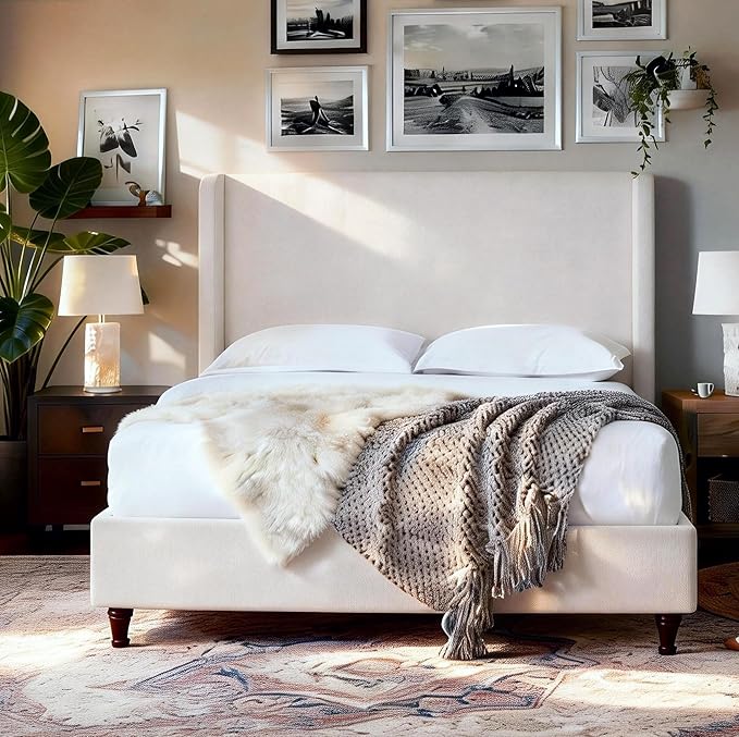 Harper 54" Extra-Tall Headboard Bed Frame by Unknown
