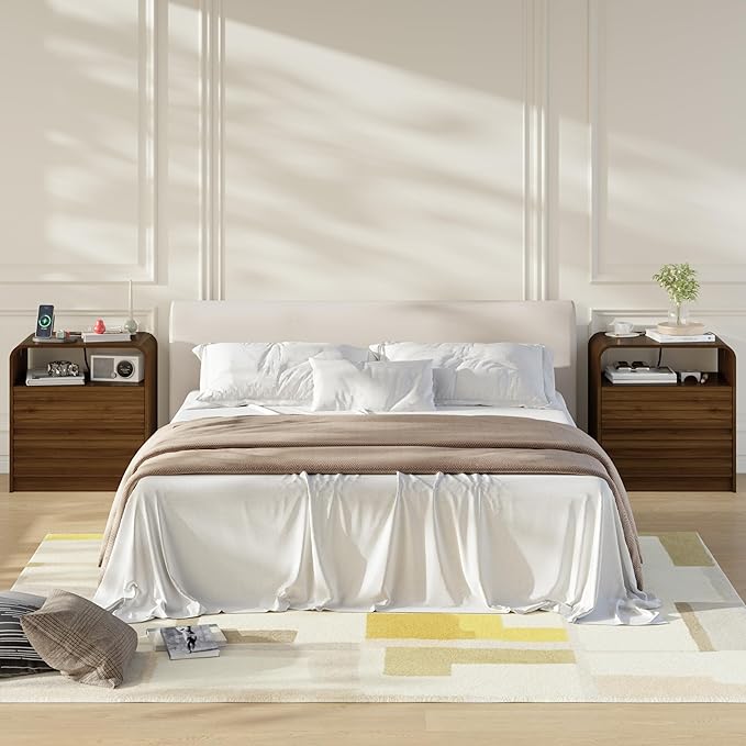 24" Wide Modern Fluted Nightstand - Image 7
