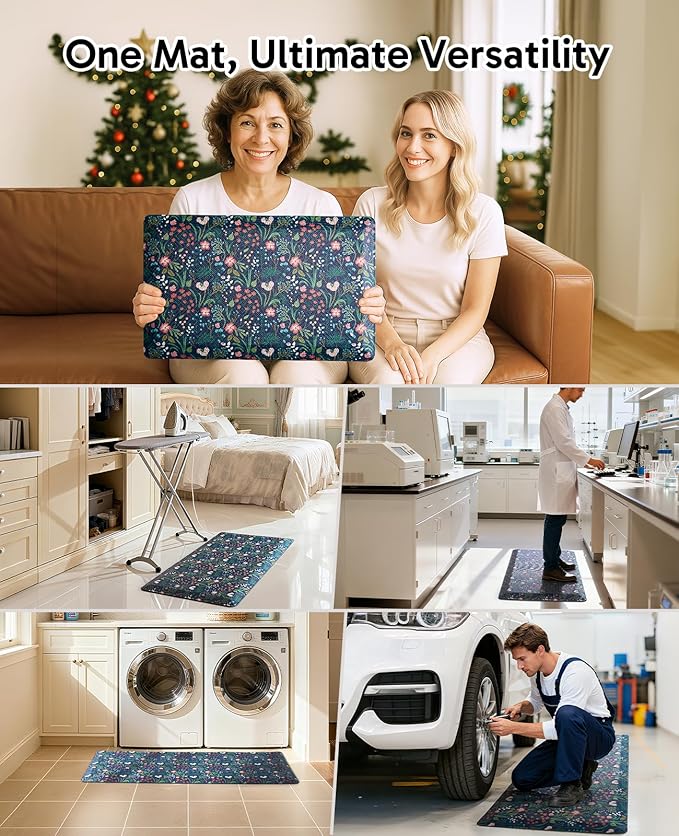 Ophanie Kitchen Mats for Floor, 3/4 inch Thick, 20x48 Anti Fatigue Cushioned Mat - Image 9