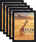 TKYGU 18x24 Poster Frame Black Set of 5, Woodgrain Frame by TKYGU