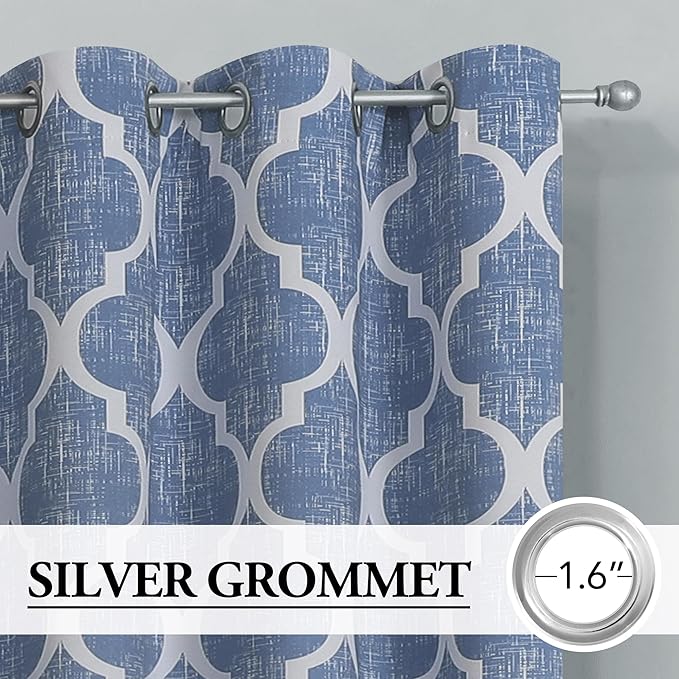 Beauoop 100% Blackout Curtains 96 Inches Long 2 Panels - Image 2