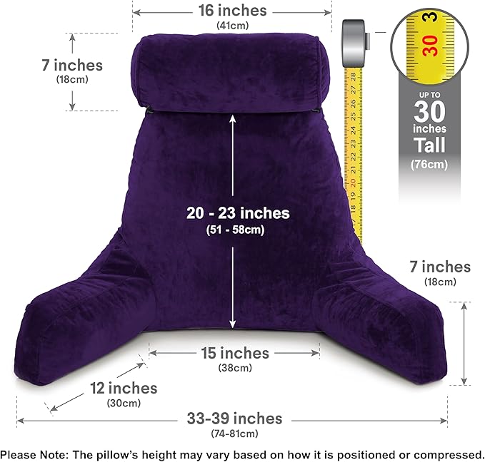 Husband Pillow XXL – Reading Pillow Bed Chair - Image 3