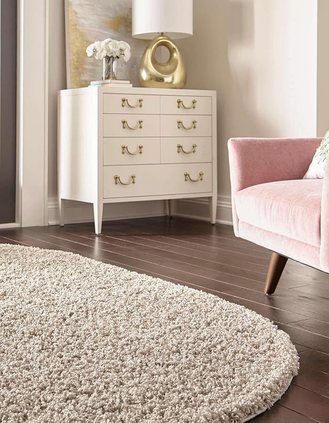 Unique Loom Solid Shag Collection Area Rug - Image 5