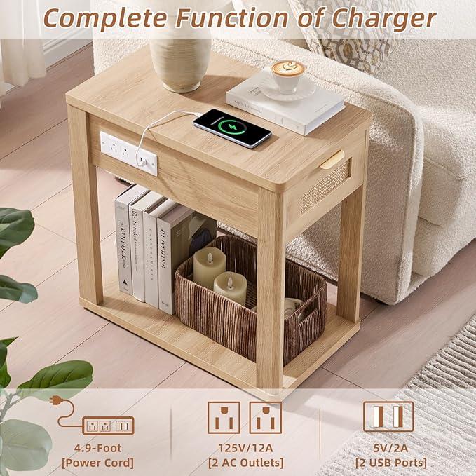 LEYAOYAO Narrow Side Table - Image 4