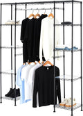 Amazon Basics Adjustable Expandable Metal Hanging Closet Storage Organizer Rack by AmazonBasics