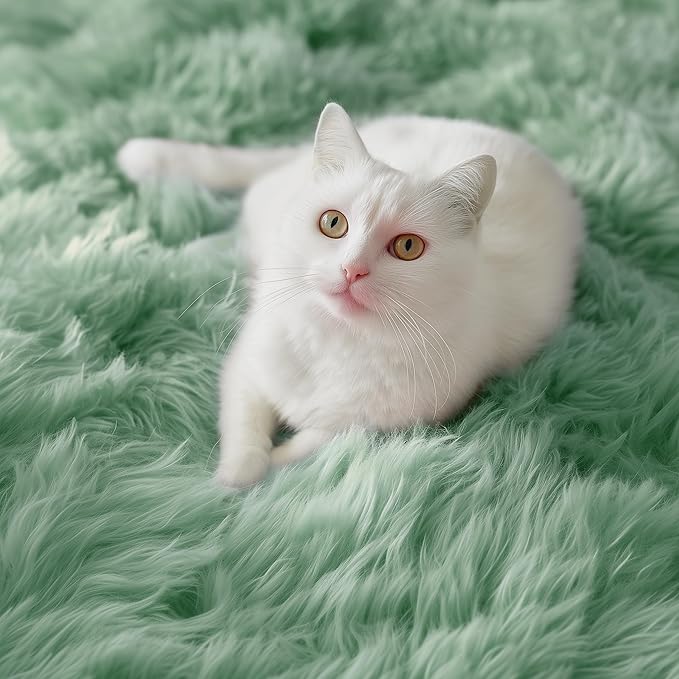 PAGISOFE Machine Washable Sage Green Runner Rugs - Image 5