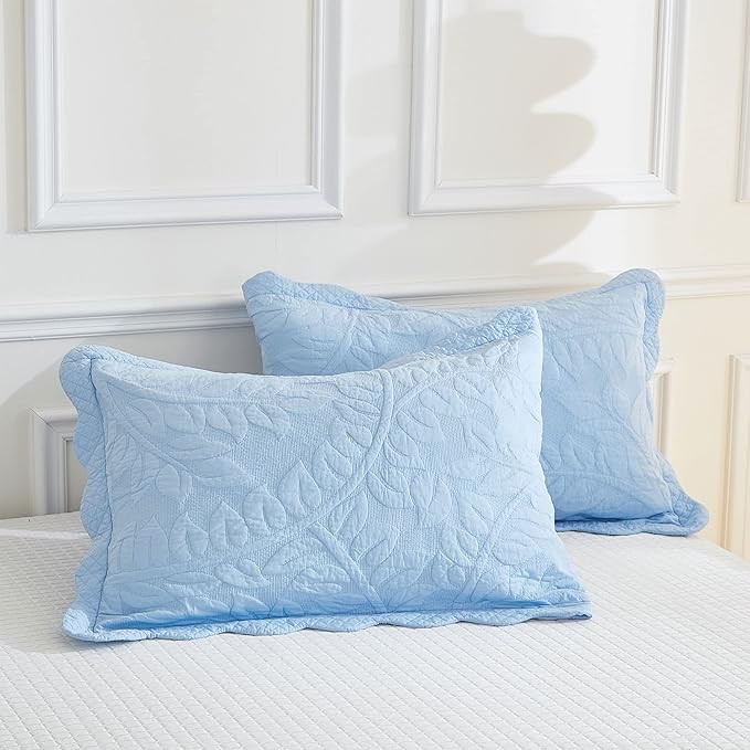 MarCielo 3-Piece 100% Cotton Oversized Bedspread Lightweight Quilt Coverlet - Image 7