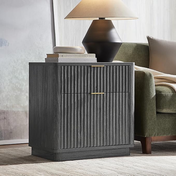 T4TREAM 23'' Fluted Nightstand Set of 2 - Image 2