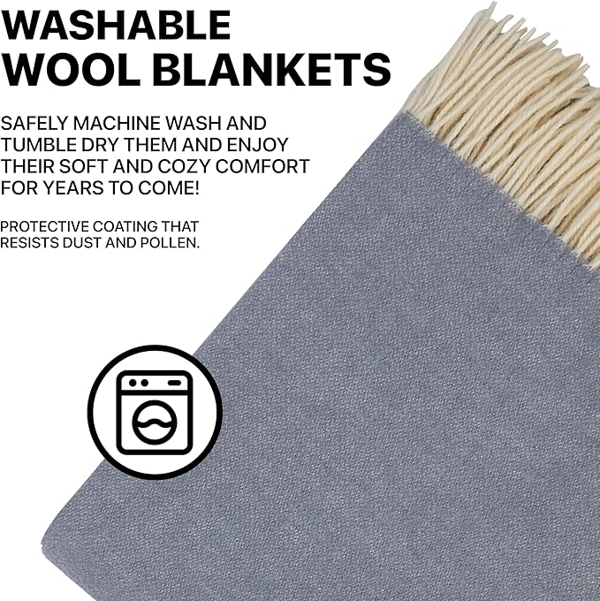 | Wool Blanket/Throw | 100% New Zealand Wool | Perfect - Image 7