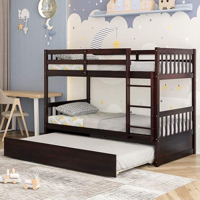 Giantex Twin Over Twin Bunk Bed - Image 7