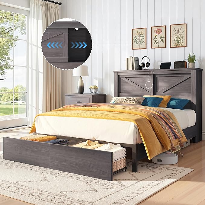 AMERLIFE 47.2" H Full Bed Frame - Image 9
