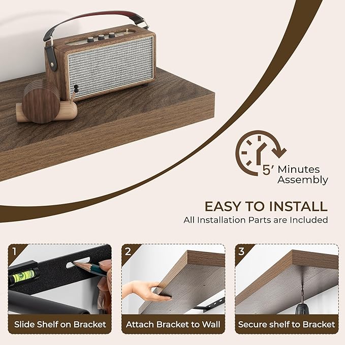 RICHFOCUS 55Inch Floating Shelves - Image 6