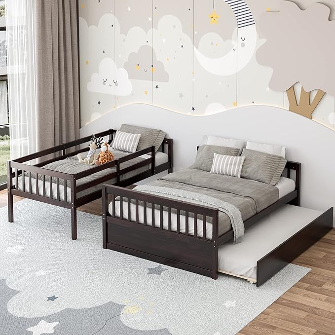Giantex Twin Over Full Bunk Bed - Image 3