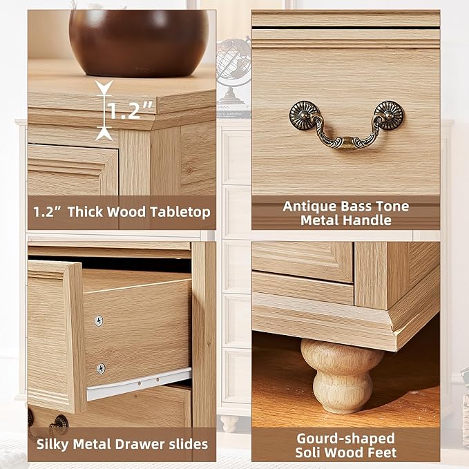 24" Wide Farmhouse Nightstand - Image 9