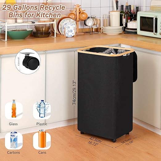 iEGrow Recycling Bin for Kitchen, Indoor Home Recycle Bins - Image 3