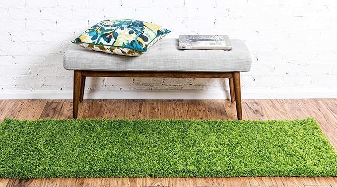 Unique Loom Solid Shag Collection Area Rug - Image 3