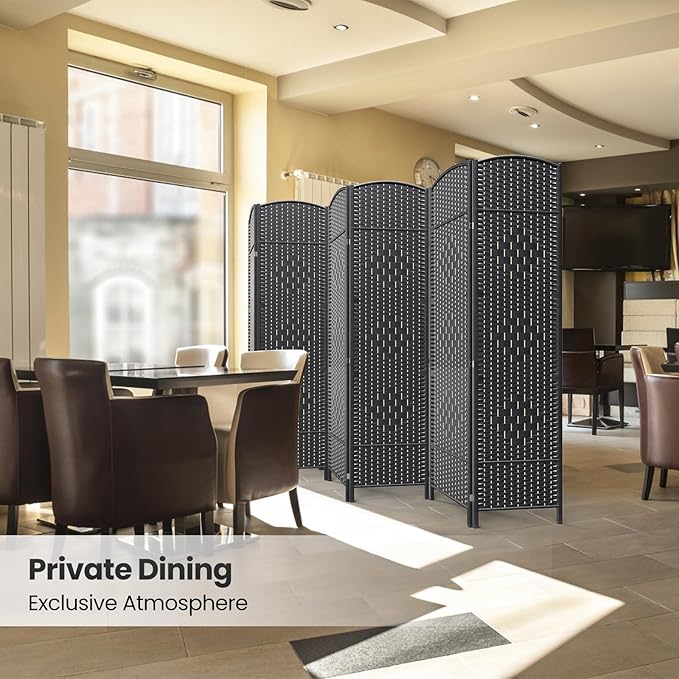6 Panel Room Divider, 6Ft Folding Privacy Screen, Tall - Image 6