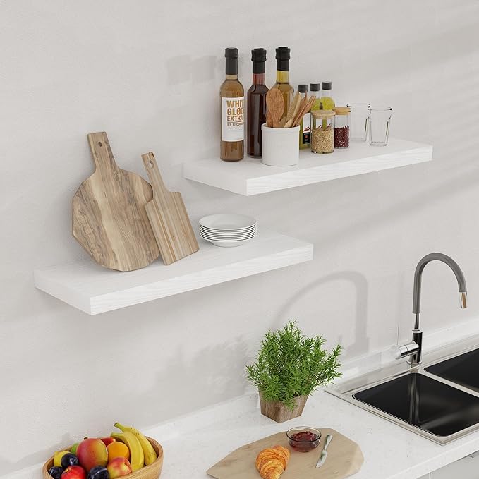 Fun Memories Floating Shelves for Wall, 24 x 9.3 Floating Shelf Wall-Mounted - Image 5