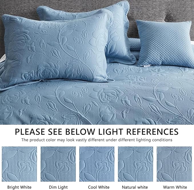 CHIXIN Bedspread Coverlet Set Queen Size - Image 4