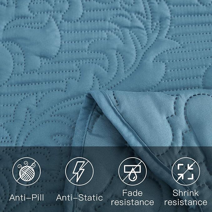 CHIXIN Bedspread Coverlet Quilt Set Full Size - Image 7