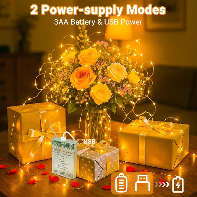 litogo 4 Pack Fairy Lights Battery Operated - Image 5