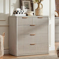 LEYAOYAO Fluted 5 Drawers Dresser by LEYAOYAO-Findtheshiningpointofyourideallife%EF%BC%81