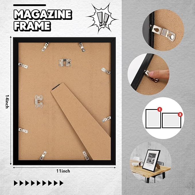 Geetery 4 Pcs Sports Magazine Frame - Image 3