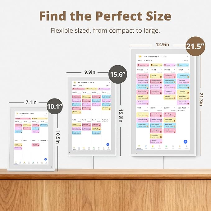 Dragon Touch 21.5 inch Digital Calendar Chore Chart – Interactive Touchscreen - Image 9