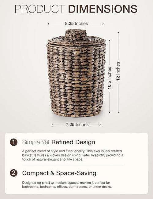 2 Gallons Wicker Waste Basket - Image 2