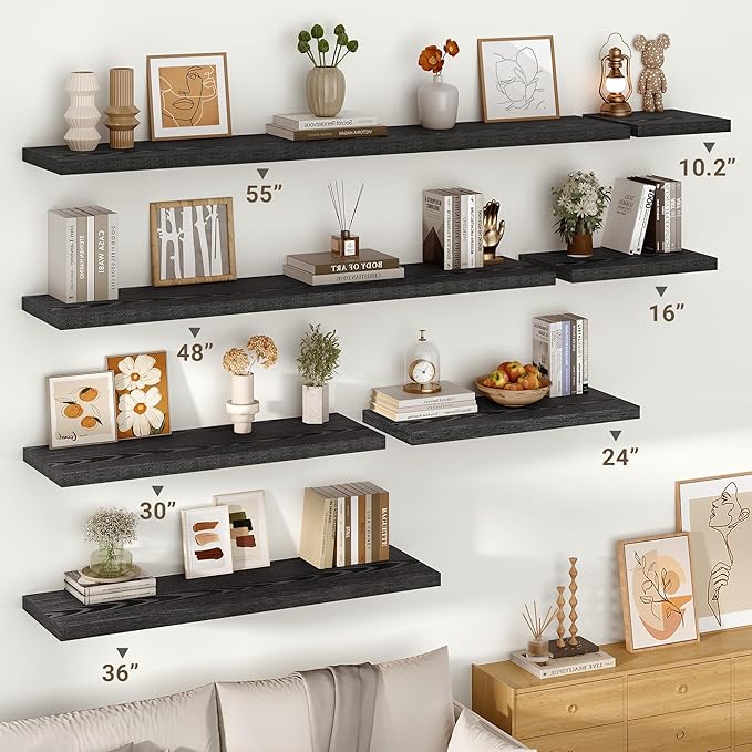 Vivelove 30 Inches Floating Shelves Wall Mounted, Living Room, Home Decor - Image 2