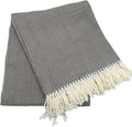 Alashan Cotton Acrylic Adirondack Herringbone Woven Throw by Alashan