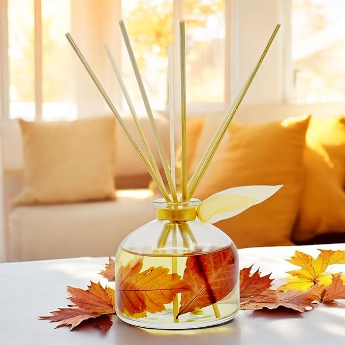 LOVSPA Reed Diffuser Set, Sugar & Spice Scented Oil Diffuser - Image 2