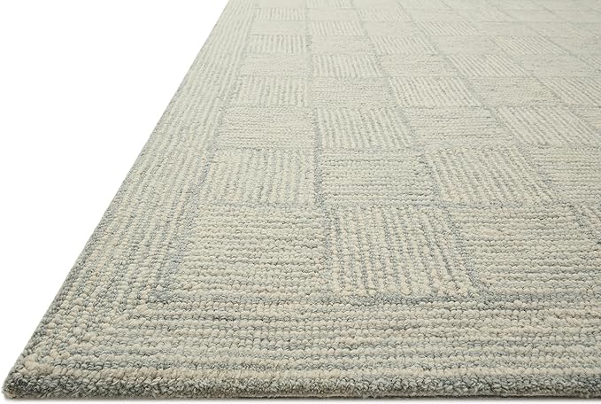 Loloi Chris Loves Julia Francis Collection FRA-03 Silver/Sky 9'-3" x 13' Area - Image 6