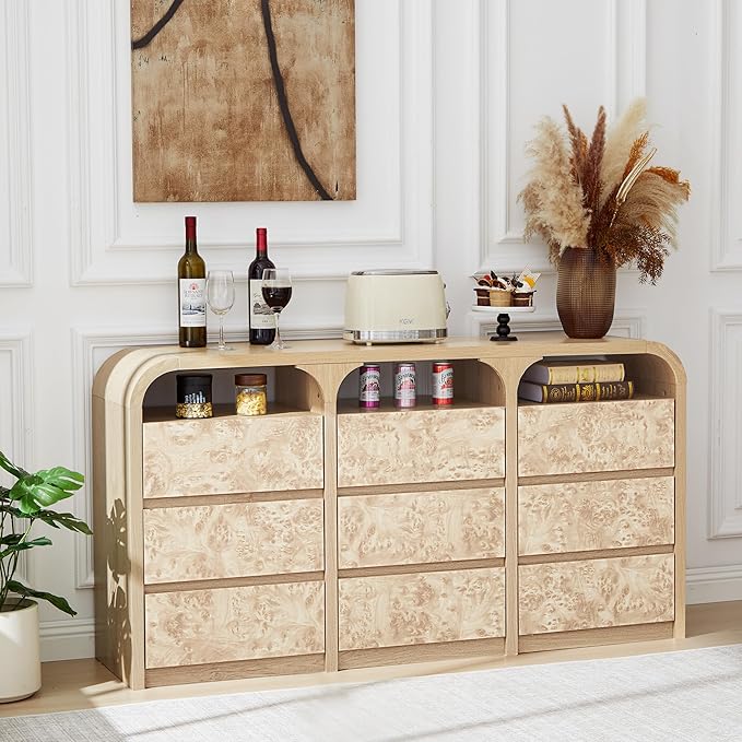 9 Drawer Dresser for Bedroom, Modern Chest of Drawers by Unknown