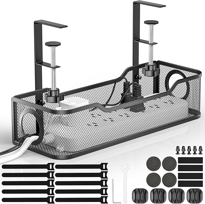 Under Desk Cable Management Tray by GZOKMOG