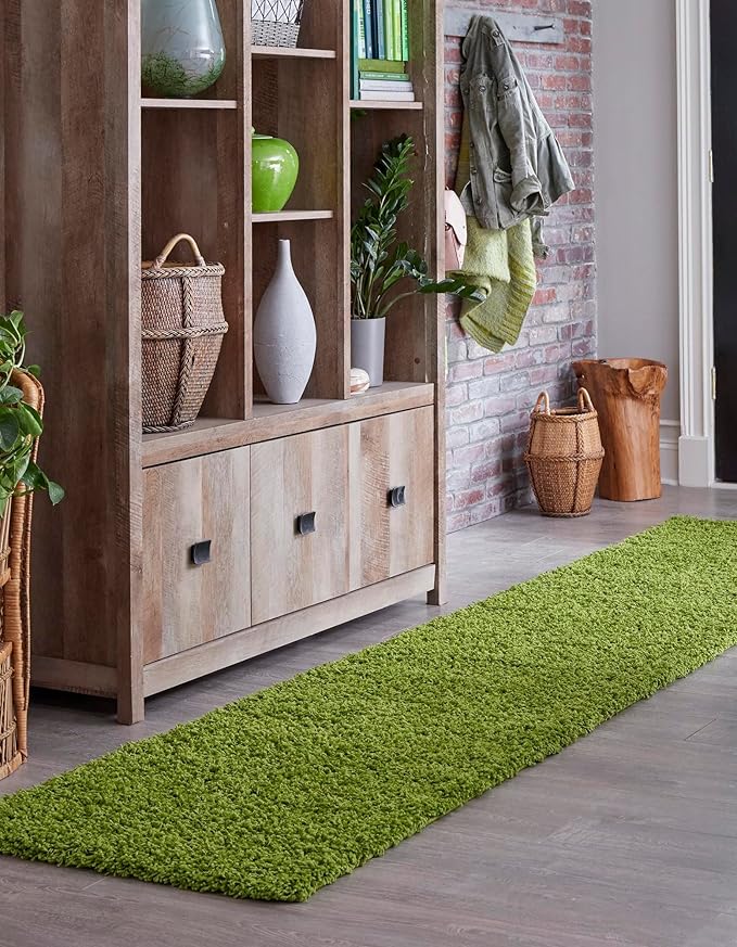 Unique Loom Solid Shag Collection Area Rug - Image 3