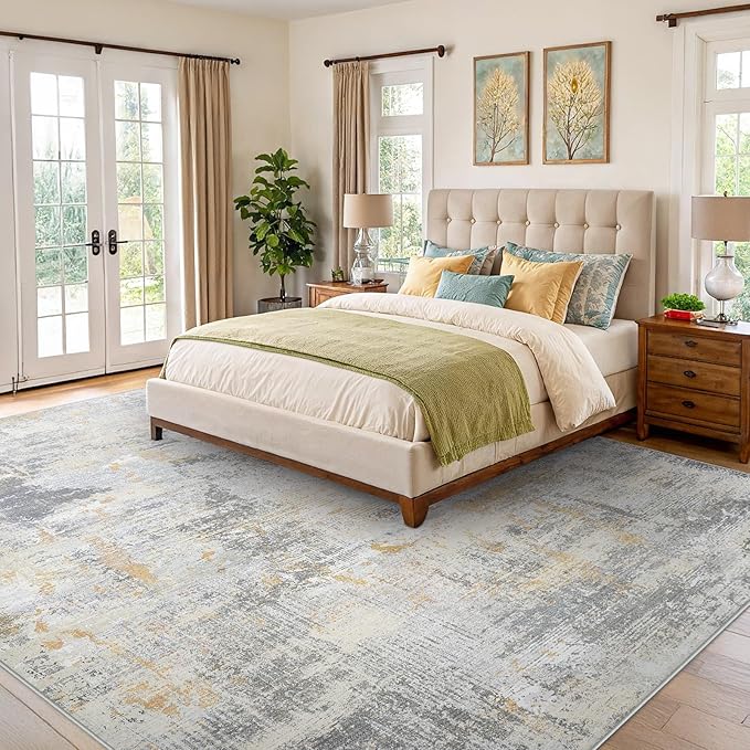 8x10 Area Rugs for Living Room, Modern Abstract Washable Rug - Image 2