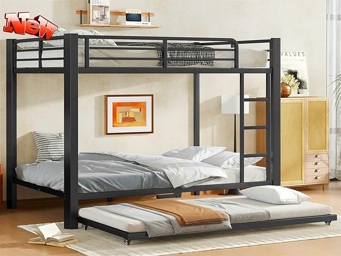 Higher Quality & Stronger Heavy Duty Metal Full Over Full Size Bunk Bed Frame by Unknown