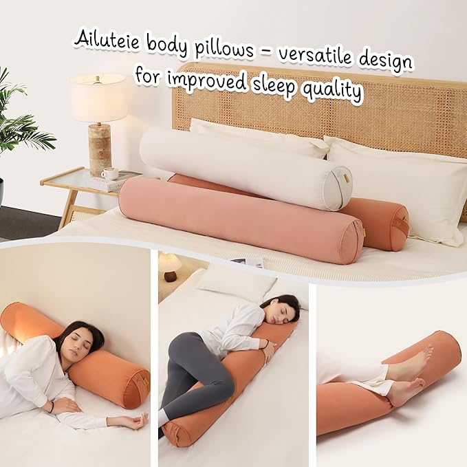 Cuddle Pillow – Body Pillow for Adults, Long Bolster Pillow for Bed, Soft & - Image 6