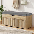 Shoe Bench with Storage by LOOMORA